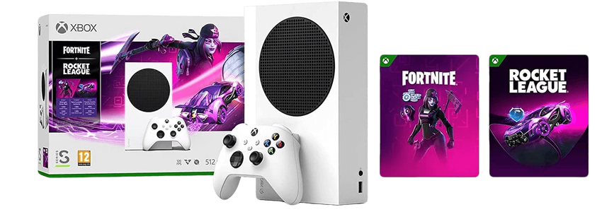 باندل جهاز اكس بوكس سيريس إس مع فورت نايت وروكت ليج