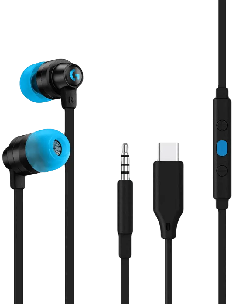 Logitech G333 Gaming Earphones with Mic and Dual Drivers - Blue  for sale in Emirates from Games2all