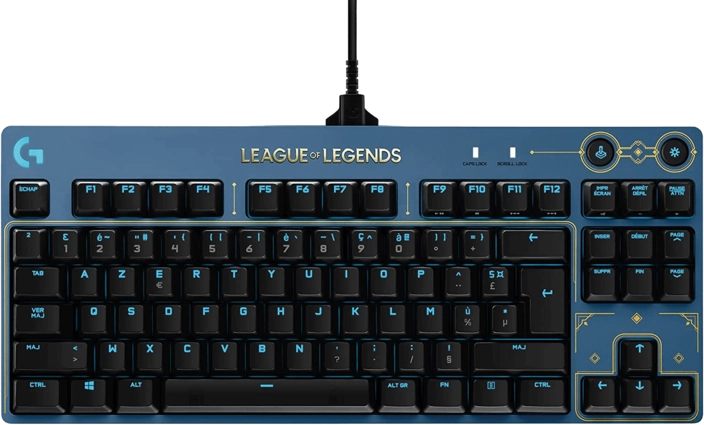 Logitech G PRO Gaming Keyboard LOL Edition with Brown Switches