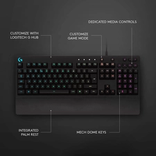 كيبورد ميكانيكال جيمينج Logitech G PRO  مع سويتش كليكي أزرق - أسود بإضاءة RGB