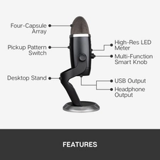 Blue Yeti X Professional USB Microphone