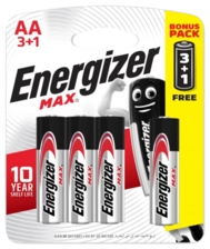 Energizer AA Max Alkaline Batteries (3+1)