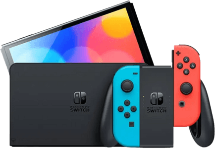 Nintendo Switch OLED Console Blue and Red - Used