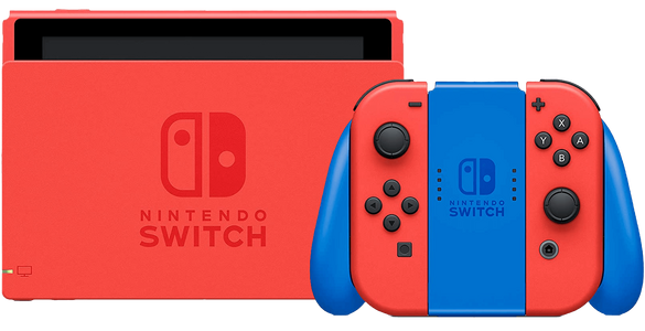 Nintendo Switch Console - Mario Red and Blue Edition V2 - Used