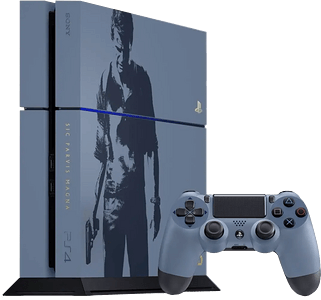 جهاز بلاي ستيشن 4 فات النسخة المحدودة للعبة نشارتيد 4 - مستعمل