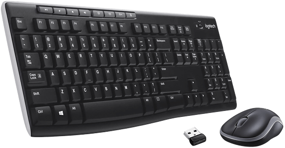 كومبو ماوس وكيبورد جيمنج لاسلكي MK270 من لوجيتيك