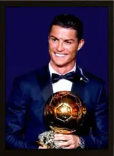 Ronaldo 3D Football Poster