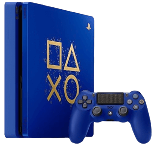 جهاز بلايستيشن 4 سليم إصدار خاص أزرق 1 تيرا - مستعمل