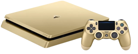 PlayStation 4 Console Slim 500GB - Gold - Used  for sale in Emirates from Games2all