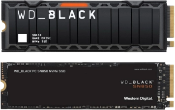 WD BLACK 1TB SN850 NVMe SSD with RGB Heatsink for PS5