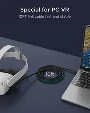 KIWI design Link Charger Cable USB 3.0 Compatible with Oculus Quest 2 - 3M (10ft)
