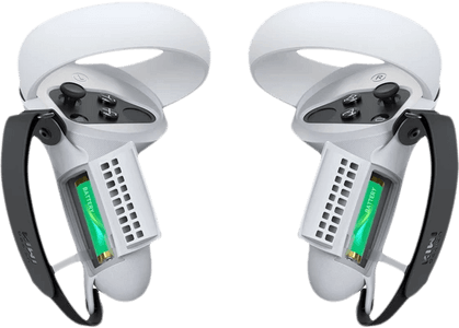 KIWI design Controller Knuckle Grips Cover for Oculus Quest 2 - White