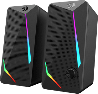 سماعة سبيكر ستريو GS510 Waltz  للكمبيوتر من ريدراجون بإضاءة RGB (ار جي بي)