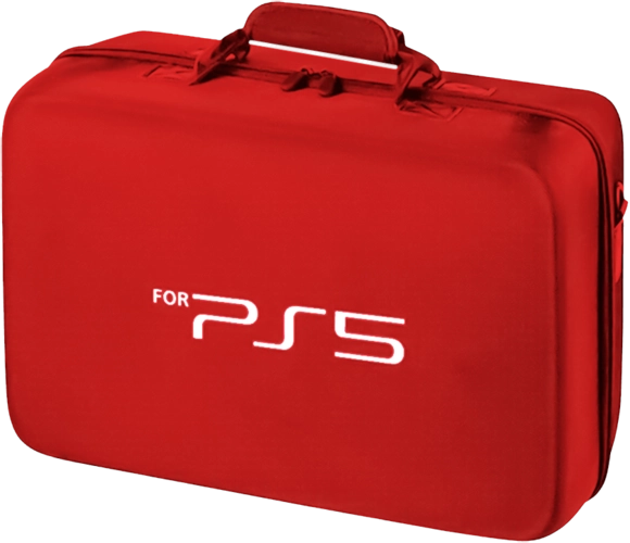 PS5 Bag - PlayStation 5 Console Carrying Case - Red