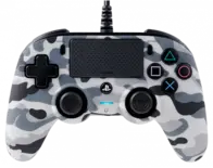 Nacon Wired Compact PS4 Controller - Gray Camouflage