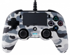 Nacon Wired Compact PS4 Controller - Gray Camouflage	