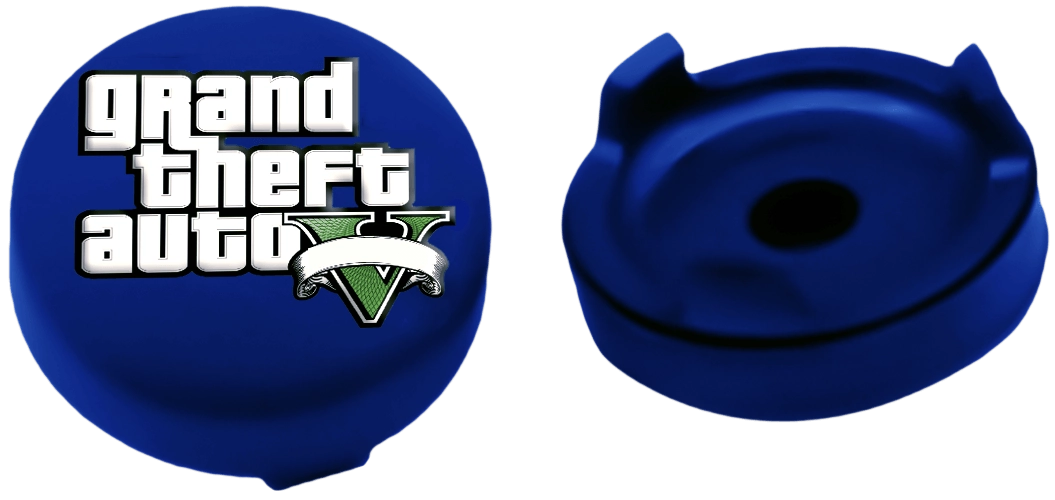 GTA V: Grand Theft Auto 5 Analog Freek and Grips for PS5 and PS4- Blue