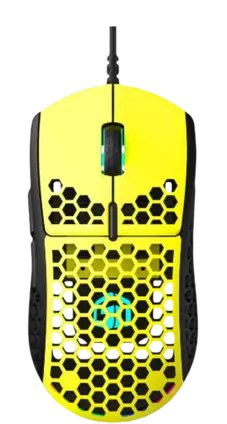 GamerTek GM16 Ultralight Precision Wired Gaming Mouse - Yellow