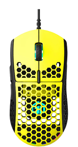 GamerTek GM16 Ultralight Precision Wired Gaming Mouse - Yellow