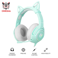 Onikuma K9 Wired RGB Gaming Headset - Green