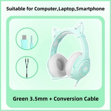 Onikuma K9 Wired RGB Gaming Headset - Green