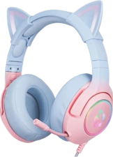 Onikuma K9 Wired RGB Gaming Headset - Pink and Blue (84217)