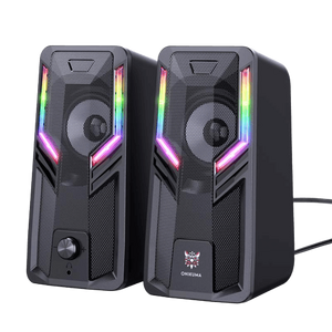 سماعات سبيكر G6 سلكية بإضاءة أر جي بي من أونيكوما - سوداء