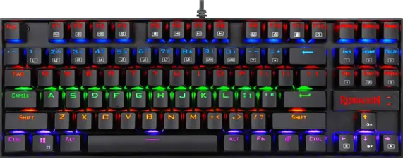 Redragon K552 Rainbow Kumara Mechanical Wired Gaming Keyboard - Red Linear Switch