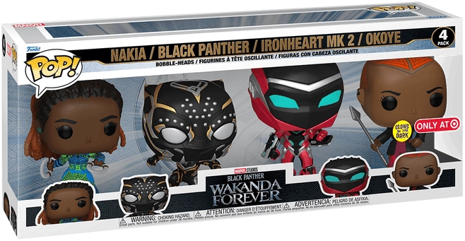 Funko Pop! Marvel: Black Panther: Wakanda Forever 4Pk (GW)(Exc)  for sale in Emirates from Games2all