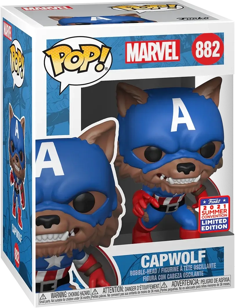 Funko Pop! Marvel: YOTS- Capwolf (SDCC'21)  for sale in Emirates from Games2all