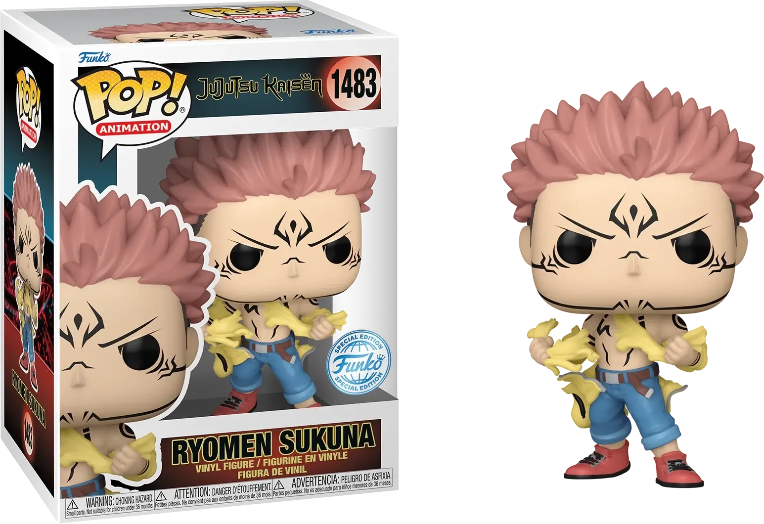 Funko Pop! Anime: Jujutsu Kaisen - Sukuna Tearing Shirt (Exc)  for sale in Emirates from Games2all
