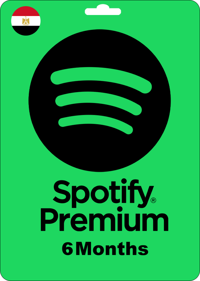 Spotify Premium Gift Card - Egypt - 6 Months