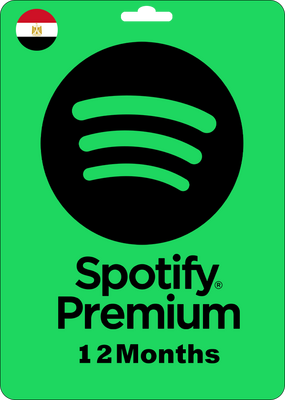 Spotify Premium Gift Card - Egypt - 12 Months