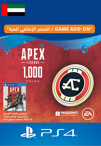 بطاقة هدايا ابيكس ليجيند - 1000 عملة - الإمارات - بلايسيتشن 4 -  للبيع في الإمارات من خلال Games2all