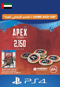 بطاقة هدايا ابيكس ليجيند - 2000 عملة (+150 هدية) - الإمارات - بلايسيتشن 4 -  للبيع في الإمارات من خلال Games2all