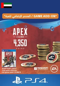 Apex Legends - 4.000 (+350 Bonus) Coins - UAE - PS4 -  for sale in Emirates from Games2all