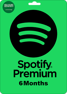 كارت هدايا سبوتيفاي بريميوم - سعودي - 6 شهور