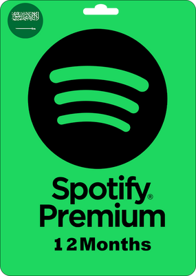 Spotify Premium Gift Card - KSA - 12 Months