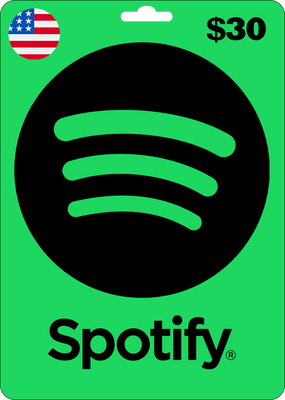 Spotify Wallet Gift Card - USA - $30