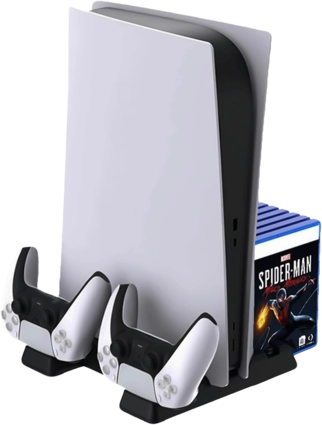 Dobe Cooling Stand with Dual Charging Dock for PS5 Console (Digital and Physical)