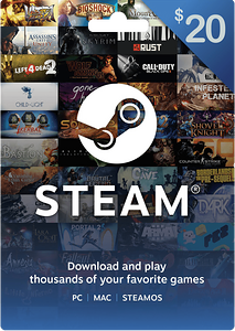 Steam Wallet Gift Card Bahrain USD 20 -  for sale in Emirates from Games2all