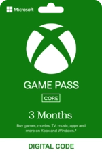 Xbox Game Pass Core 3 Months US Digital Code  (90242)