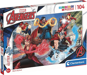 Clementoni Marvel Avengers Glitter Puzzle (104pc)