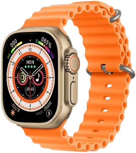 Sp8 Ultra Smart Watch With 2 Straps (Orange and Black)