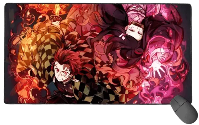 Anime: Demon Slayer (Kimetsu no Yaiba) RGB Gaming Mouse Pad - Large
