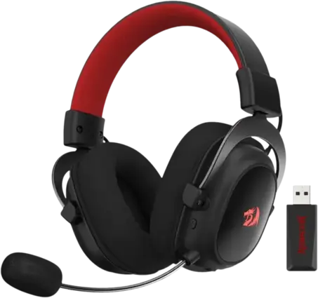 Redragon H510 PRO Zeus-X RGB Wireless Gaming Headset - Black and Red - Open Sealed