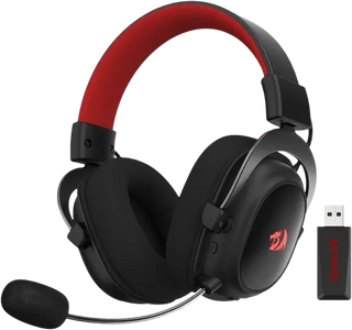 Redragon H510 PRO Zeus-X RGB Wireless Gaming Headset - Black and Red - Open Sealed