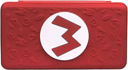 Mario Logo (M) Game Card Holder 24 Storage Case for Nintendo Switch