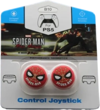 Spider Man Analog Freek and Grips for PS5 and PS4 - Red  -  for sale in Emirates from Games2all