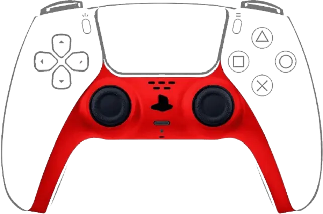 PS5 Controller Decorative Strip - Red
